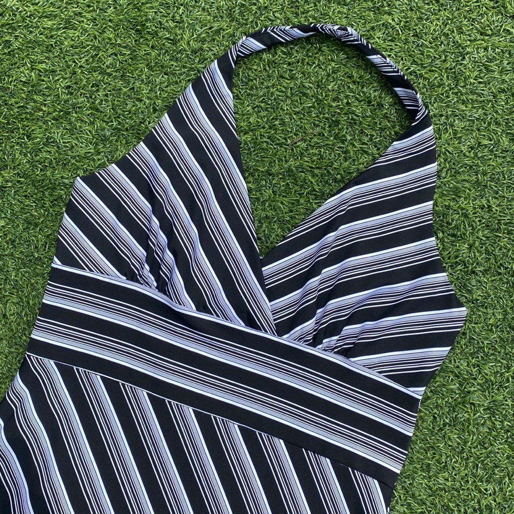 90s midi halter dress ~